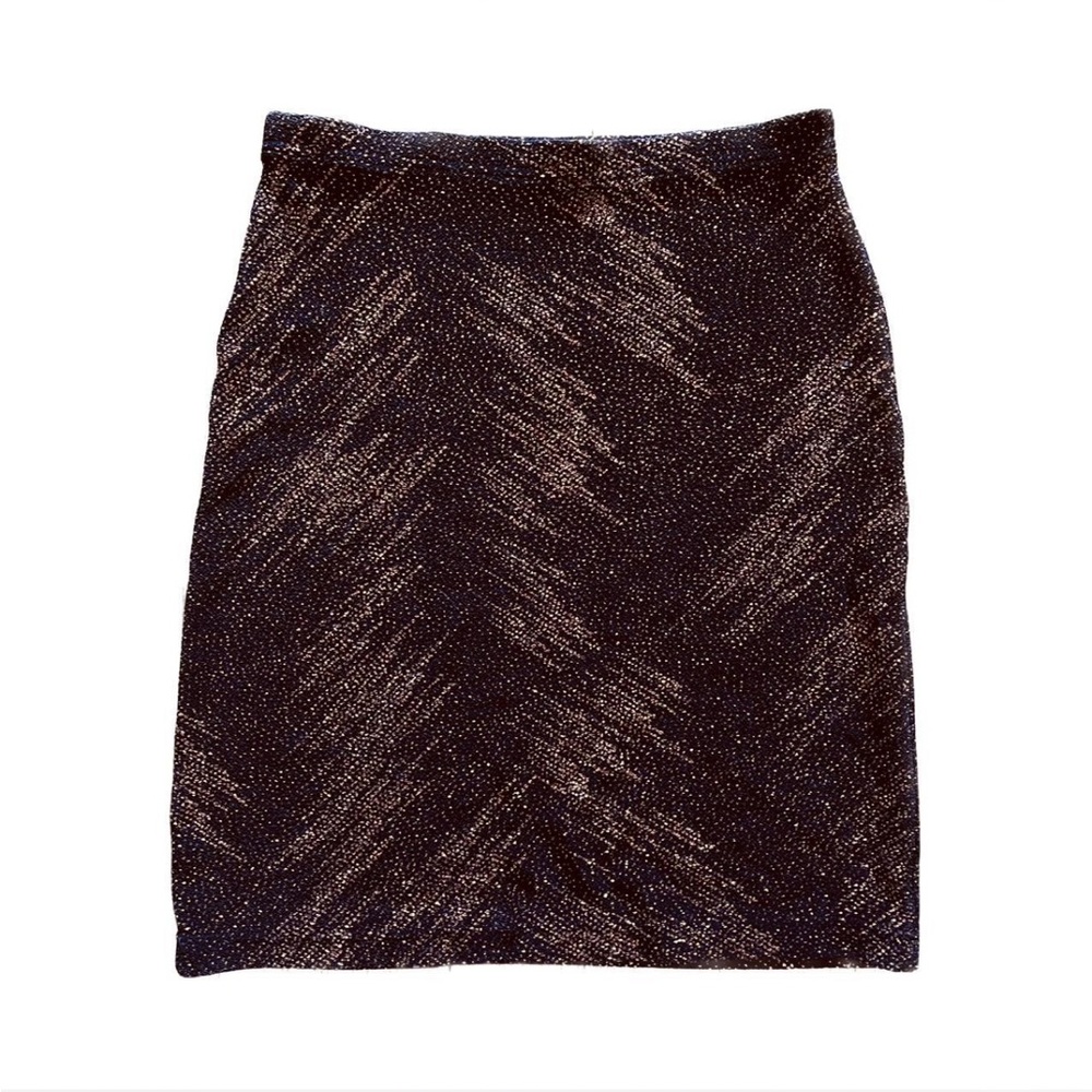 Vintage Iz Byer Copper Glitter Mini Skirt S S/M